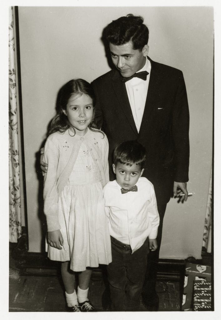 Young Nye with father and brother
